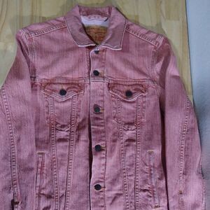 RARE Sample Deadstock Levi's Denim Trucker Jean Jacket Burnt Russet